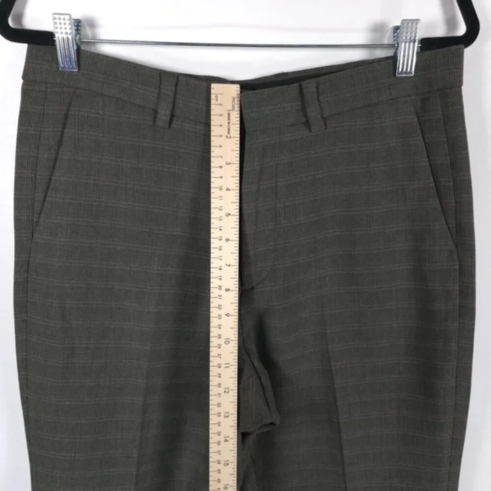 NWT ZARA Plaid Dress‎ Pants with Pockets 0706/451/505 Size 31
